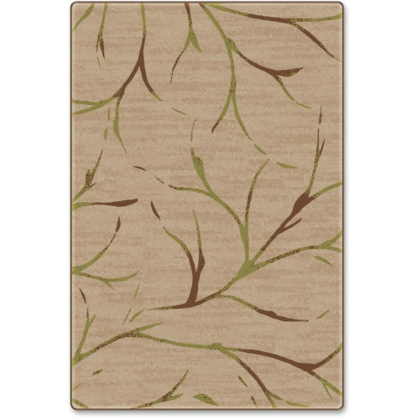 Flagship Carpets Natural/Sage Moreland Design Rug - 72" Length x 48" Width - Natural Sage - Nylon
