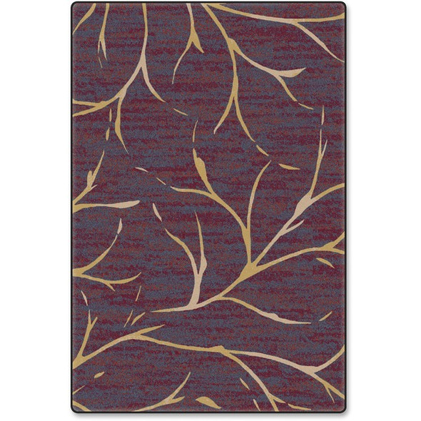 Flagship Carpets Plum Wine Moreland Design Rug - 108" Length x 72" Width - Plum Wine - Nylon