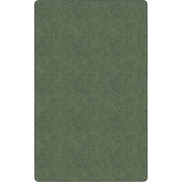 Flagship Carpets Amerisoft Solid Color Rug - 48" Length x 72" Width - Rectangle - Sage Green - Polyester, Nylon