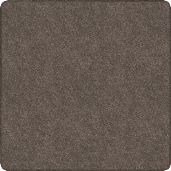 Flagship Carpets Amerisoft Solid Color Rug - 72" Length x 72" Width - Square - Wheat - Polyester, Nylon
