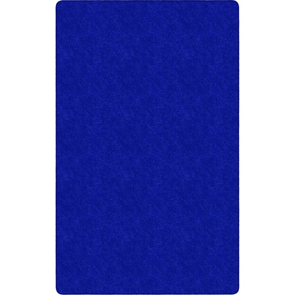 Flagship Carpets Amerisoft Solid Color Rug - 12 ft Length x 90" Width - Rectangle - Royal Blue - Nylon, Polyester