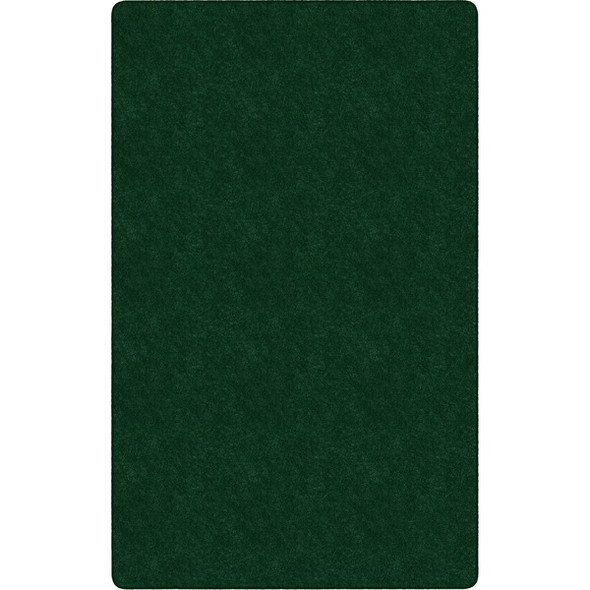 Flagship Carpets Amerisoft Solid Color Rug - 18 ft Length x 12 ft Width - Rectangle - Emerald Green - Nylon, Polyester