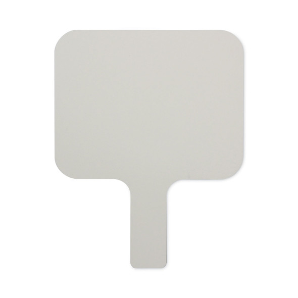 Dry Erase Paddle, 9.75 x 8, White Surface, 12/Pack