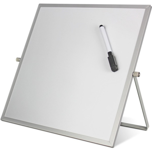 Flipside Dry-Erase Flip Easel - 12" (1 ft) Width x 12" (1 ft) Height - White Surface - Magnetic - 1 Each