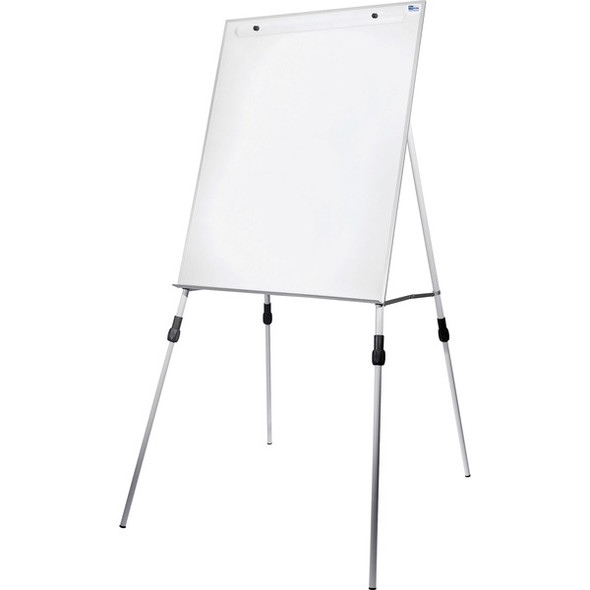 Flipside Multi-use Dry-Erase Easel Stand - 27.5" (2.3 ft) Width x 32" (2.7 ft) Height - White Aluminum Surface - Steel Frame - Rectangle - Floor Standing, Tabletop - 1 Each