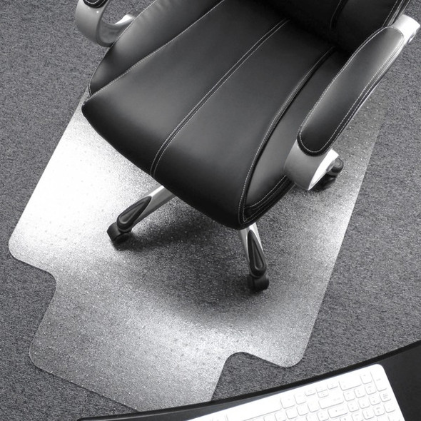 Ultimat&reg; Polycarbonate Lipped Chair Mat for Carpets over 1/2" - 35" x 47" - Clear Lipped Polycarbonate Chair Mat For Carpets - 47" L x 35" W x 0.11" D