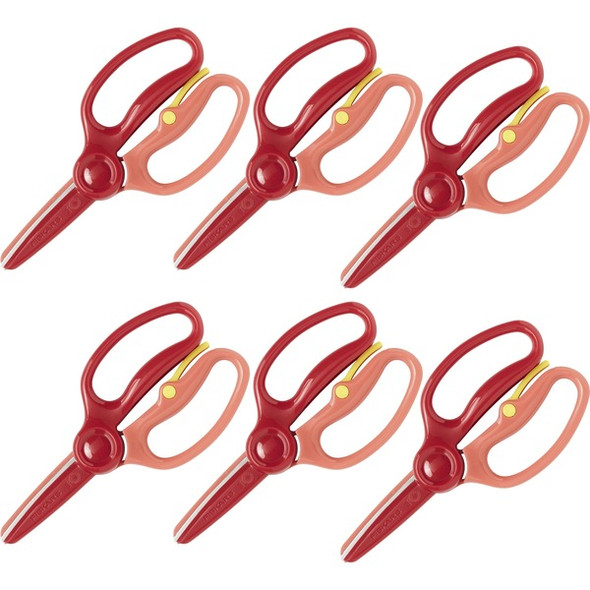 Fiskars Preschool Training Scissors - Left/Right - Metal - Blunted Tip - Bright Assorted - 4 Carton