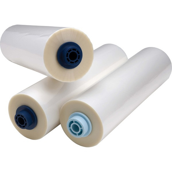 GBC EZ Load Blue End Cap Laminating Roll Film - Laminating Pouch/Sheet Size: 12" Width x 100 ft Length x 5 mil Thickness - Glossy - Clear - Polyester - 2 / Box
