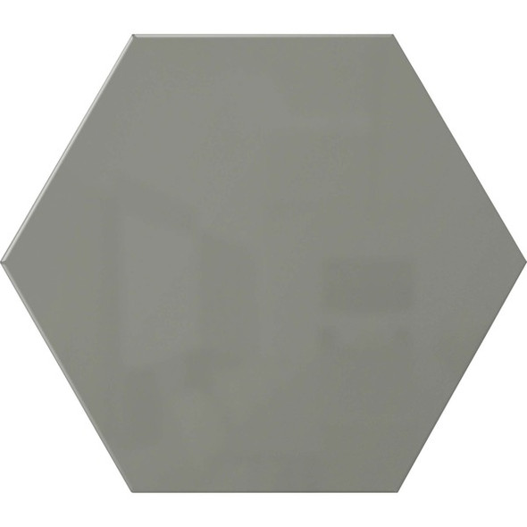 Ghent Powder-Coated Hex Steel Whiteboards - 21" (1.7 ft) Width x 18" (1.5 ft) Height - Gray Steel Surface - Hexagonal - Magnetic - 1 Each