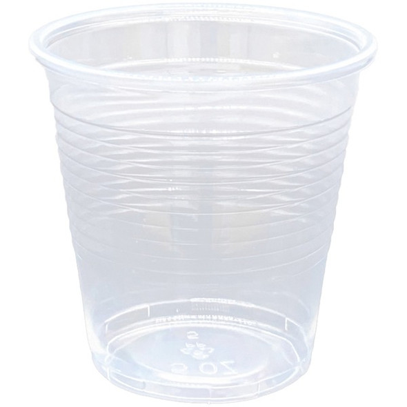 Genuine Joe 5 oz Translucent Beverage Cups - 100 / Bag - 25 / Carton - Clear - Plastic - Beverage