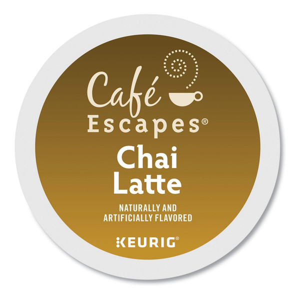 Cafe Escapes Chai Latte K-Cups, 24/Box