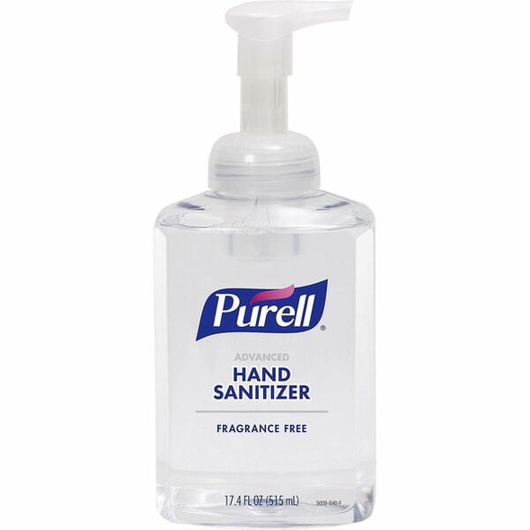 Gojo&reg; Hand Sanitizer Foam - 1.09 lb - Pump Bottle Dispenser - Kill Germs - Hand, Skin - Clear - Quick Drying, Fragrance-free