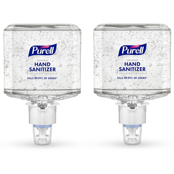 PURELL&reg; Advanced Hand Sanitizer Gel Refill - Citrus, Fruity Scent - 40.6 fl oz (1200 mL) - Kill Germs - Hand, Skin - Clear - Dye-free, Hygienic - 2 / Carton