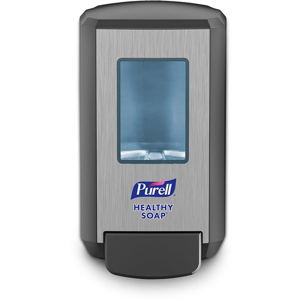 PURELL&reg; CS4 Soap Dispenser - Manual - 1.32 quart Capacity - Site Window, Wall Mountable, Durable - Gray - 1 / Carton