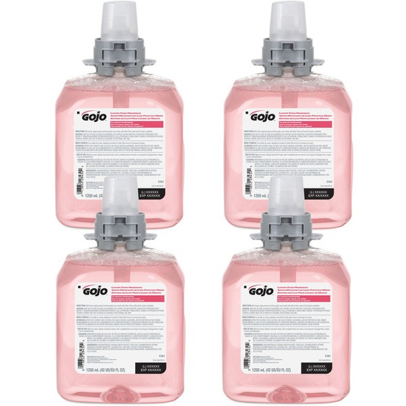 Gojo&reg; FMX-12 Refill Cranberry Luxury Foam Handwash - Cranberry ScentFor - 42.3 fl oz (1250 mL) - Hand - Amber - Drip-free, Antibacterial-free, Bio-based - 4 / Carton