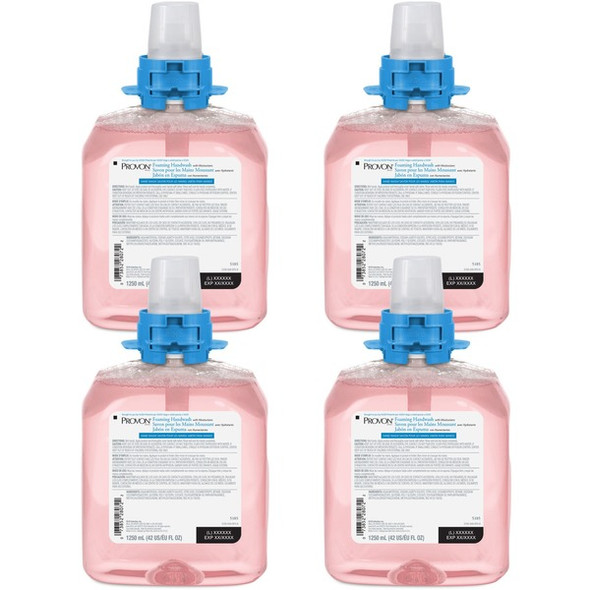 Provon FMX-12 Refill Foaming Handwash - Cranberry ScentFor - 42.3 fl oz (1250 mL) - Kill Germs - Hand, Skin - Moisturizing - Pink - Rich Lather, Bio-based - 4 / Carton