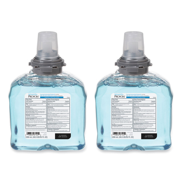 Foaming Antimicrobial Handwash with PCMX, For TFX Dispenser, Floral, 1,200 mL Refill, 2/Carton