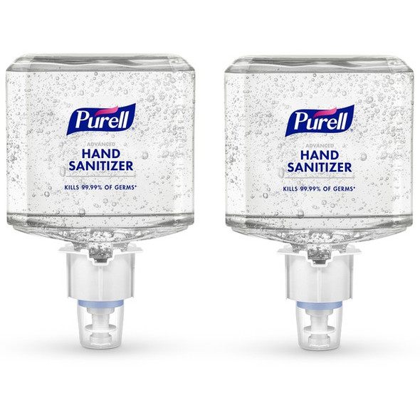 PURELL&reg; Advanced Hand Sanitizer Gel Refill - 40.6 fl oz (1200 mL) - Bacteria Remover, Kill Germs - Hand - Dye-free, Hygienic - 2 / Carton