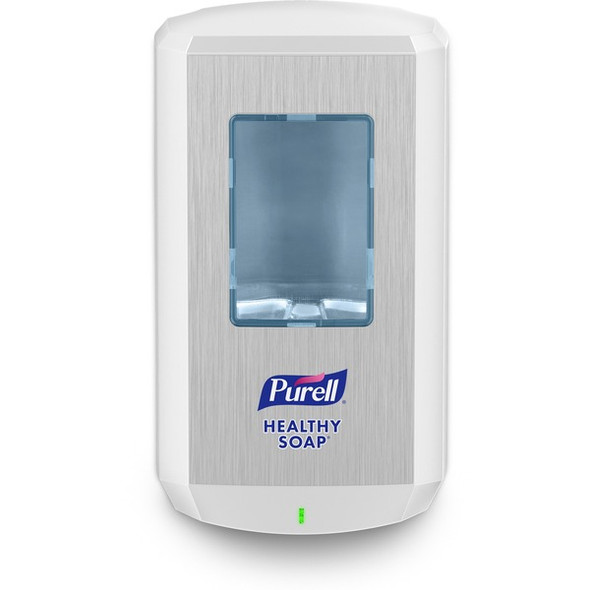 PURELL&reg; CS6 Soap Dispenser - Automatic - 1.27 quart Capacity - Support 4 x C Battery - Touch-free, Wall Mountable, Site Window, Refillable, Lockable, Durable - White - 2 / Carton