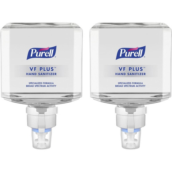 PURELL&reg; VF PLUS Hand Sanitizer Gel Refill - 40.6 fl oz (1200 mL) - Kill Germs, Bacteria Remover - Restaurant, Cruise Ship, Hand - Quick Drying, Fragrance-free, Dye-free, Hygienic - 2 / Carton