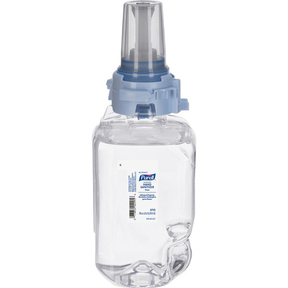 PURELL&reg; Hand Sanitizer Foam Refill - Clean Scent - 23.7 fl oz (700 mL) - Pump Bottle Dispenser - Kill Germs - Hand - Moisturizing - Clear - 1 Each