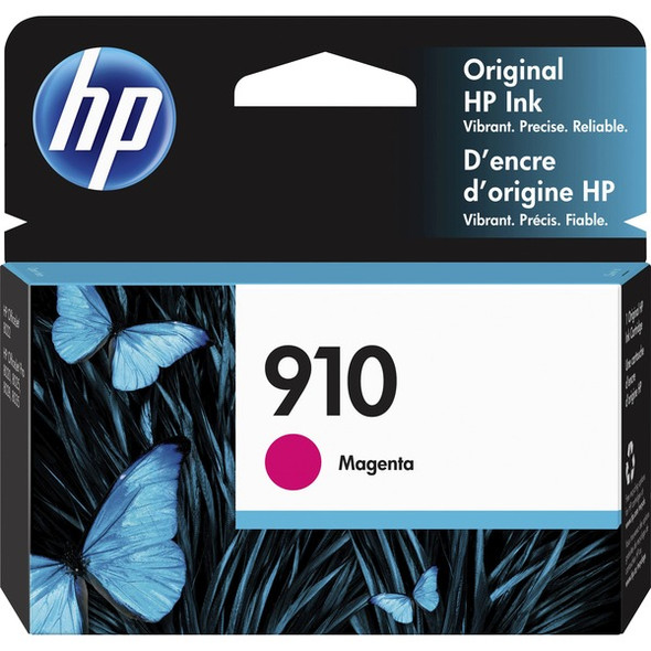 HP 910 (3YL59AN) Original Standard Yield Inkjet Ink Cartridge - Magenta - 1 Each - 315 Pages