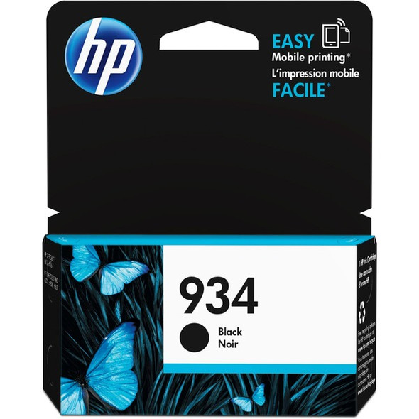 HP 934 (C2P19AN) Original Inkjet Ink Cartridge - Black - 1 Each - 400 Pages