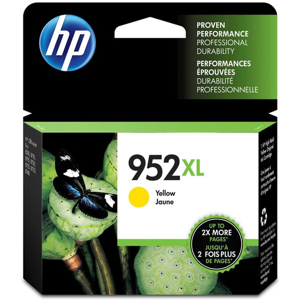 HP 952XL Original High Yield Inkjet Ink Cartridge - Yellow - 1 Each - 1450 Pages