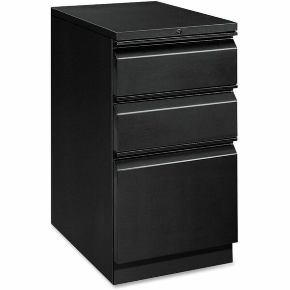 HON Brigade H33720R Pedestal - 15" x 19.9"28" - 3 x Box, File Drawer(s) - Material: Steel - Finish: Black