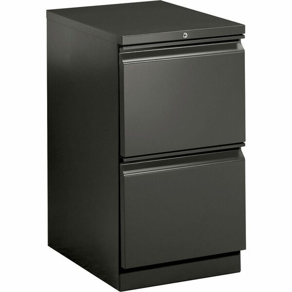 HON Brigade H33823R Pedestal - 15" x 22.9"28" - 2 x File Drawer(s) - Finish: Charcoal