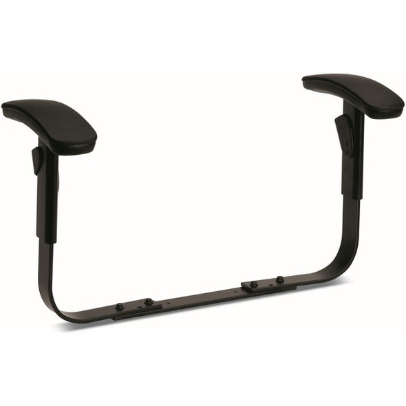 HON ComforTask Adjustable Arms | Black Finish - Black - Metal, Urethane