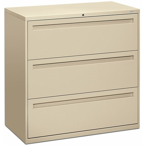 HON Brigade 700 H793 Lateral File - 42" x 18"40.9" - 3 Drawer(s) - Finish: Putty