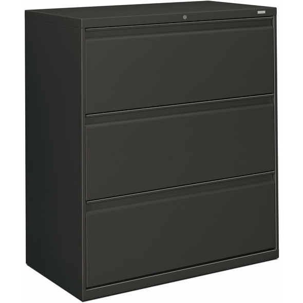 HON Brigade 800 H883 Lateral File - 36" x 18"40.9" - 3 Drawer(s) - Finish: Charcoal