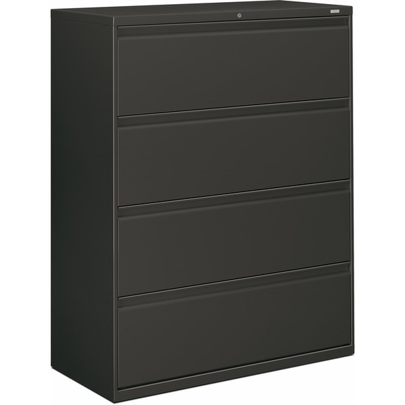 HON Brigade 800 H894 Lateral File - 42" x 18"53.3" - 4 Drawer(s) - Finish: Charcoal