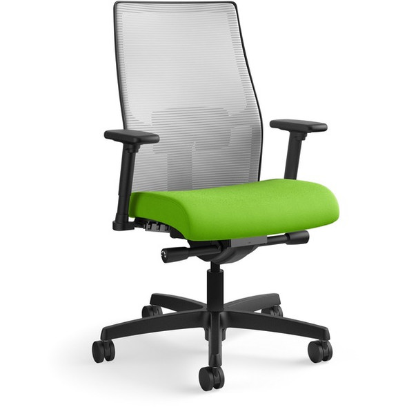 HON Ignition 2.0 Chair - Pear Fabric Seat - Fog Mesh Back - Black Frame - Mid Back - Pear