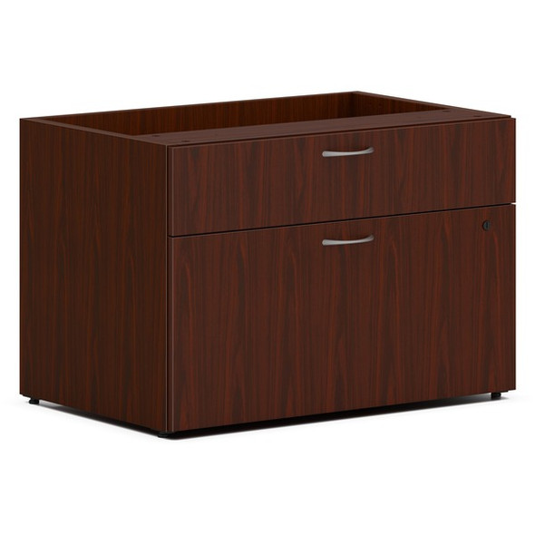 HON Mod Low Personal Credenza | 2 Drawers | 30"W | Traditional Mahogany Finish - 30" x 20"21" - 2 x Storage, File Drawer(s) - Finish: Traditional Mahogany