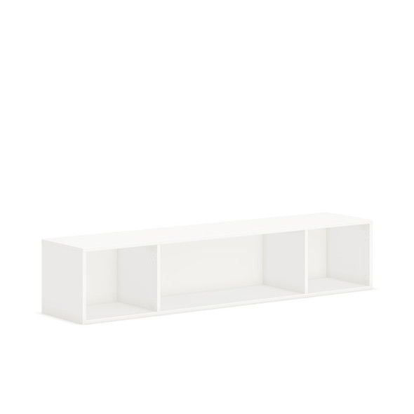 HON Mod Wall Mounted Storage | Open | 66"W | Simply White Finish - 66" x 14"39.8" - Finish: Simply White