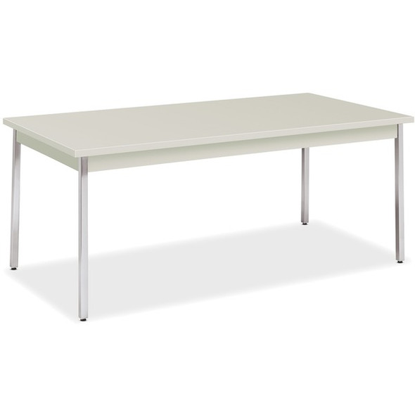 HON Utility Table, 72"W x 36"D - For - Table TopNatural Rectangle Top - Chrome Four Leg Base - 4 Legs x 72" Table Top Width x 36" Table Top Depth x 1.13" Table Top Thickness - 29" Height - Assembly Required - 1 Each