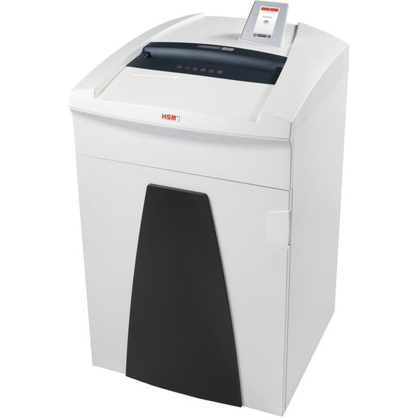 HSM Securio P40c Cross Cut Shredder - Continuous Shredder - Cross Cut - 37 Per Pass - for shredding Staples, Paper, Paper Clip, Credit Card, Store Card, CD, DVD, 3.5" Floppy Disk - 40 gal Wastebin Capacity - White - TAA Compliant