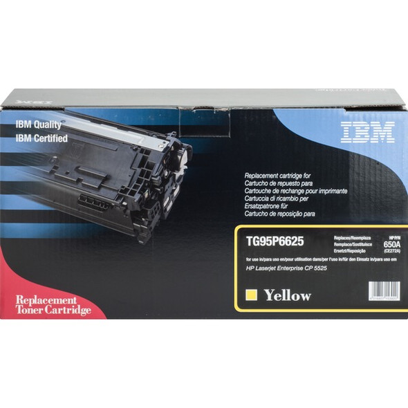 IBM Remanufactured Laser Toner Cartridge - Alternative for HP 650A (CE272A) - Yellow - 1 Each - 15000 Pages