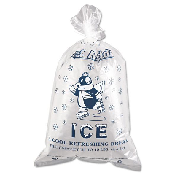 Ice Bags, 1.5 mil, 12" x 21", Clear, 1,000/Carton