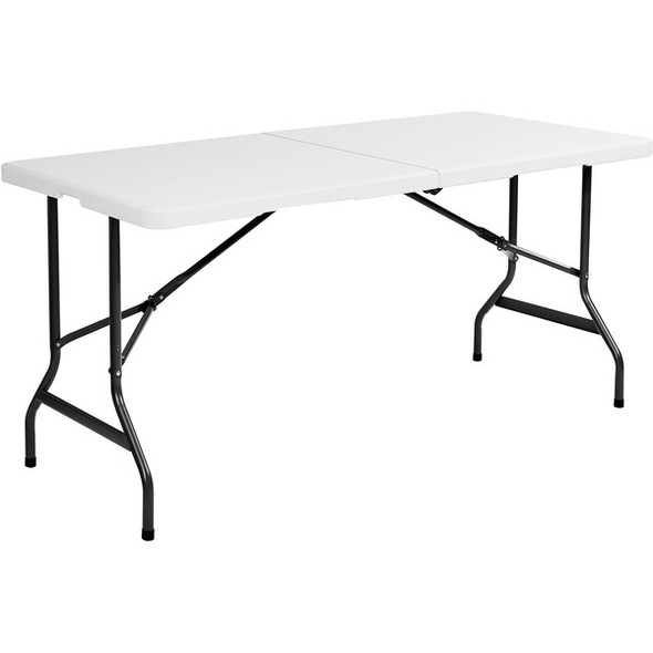 Iceberg IndestrucTable TOO Bifold Table - For - Table TopRectangle Top - Adjustable Height - 96" Table Top Length x 30" Table Top Width x 2" Table Top Thickness - 29" Height - Platinum, Powder Coated - Tubular Steel - 1 Each