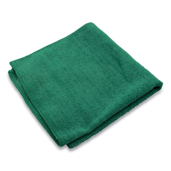 Lightweight Microfiber Cloths, 16 x 16, Green, 240/Carton