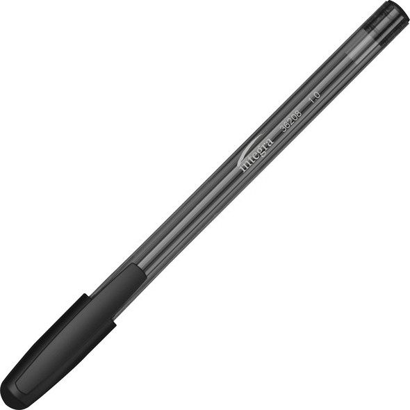 Integra 1.0 mm Tip Ink Pen - Medium Pen Point - 1 mm Pen Point Size - Black Liquid Ink - Black Barrel - 60 / Pack