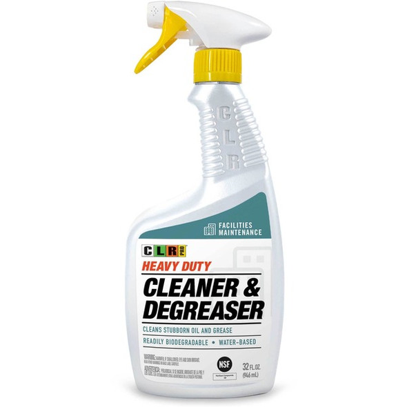 CLR Pro Heavy Duty Cleaner & Degreaser - 32 fl oz (1 quart) - Surfactant Scent - 1 Bottle - White