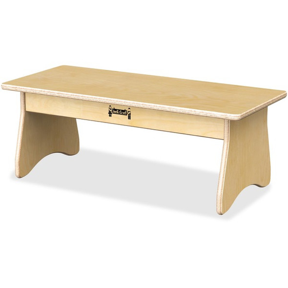 Jonti-Craft Komfy Coffee Table - 27" x 12"10" - Rounded Edge - Material: Acrylic - Finish: Baltic - For Classroom