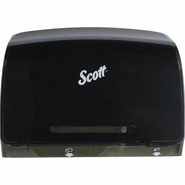 Scott Essential Coreless Jumbo Roll Toilet Paper Dispenser - Coreless Dispenser - 1 x Roll - 9.8" Height x 14.3" Width x 6" Depth - Plastic - Black - Durable - 1 Each