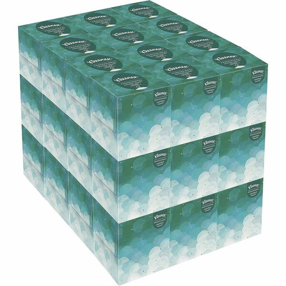 Kleenex Professional Facial Tissue Cube for Business - 2 Ply - 8.40" x 8" - White - 90 Per Box - 36 / Carton