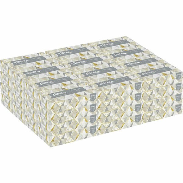 Kimberly-Clark Facial Tissue With Pop-Up Dispenser - 2 Ply - 8.40" x 8.60" - White - 125 Per Box - 48 / Carton