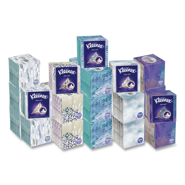 Ultra Soft Facial Tissue, 3-Ply, White, 65 Sheets/Box, 27 Boxes/Carton